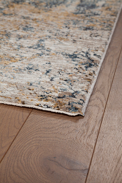 Tappeto Premium Matera in Stile Astratto Blu Beige - Design Moderno Contemporaneo - CarpetLiving
