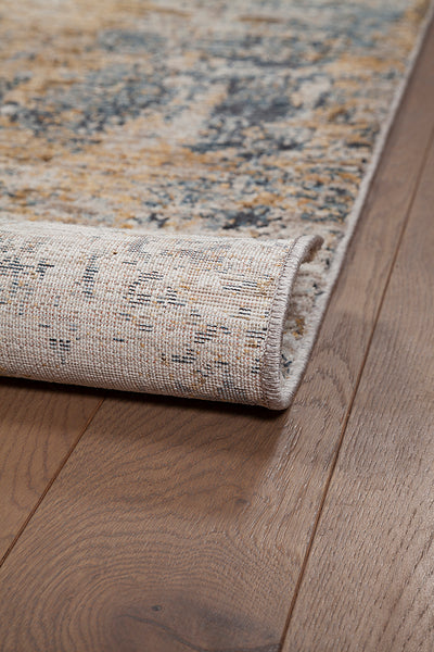 Tappeto Premium Matera in Stile Astratto Blu Beige - Design Moderno Contemporaneo - CarpetLiving
