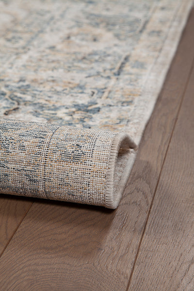 Tappeto Stile Vintage - Caravan Grigio - Antiscivolo - Ideale per Soggiorno, Camera da Letto - CarpetLiving