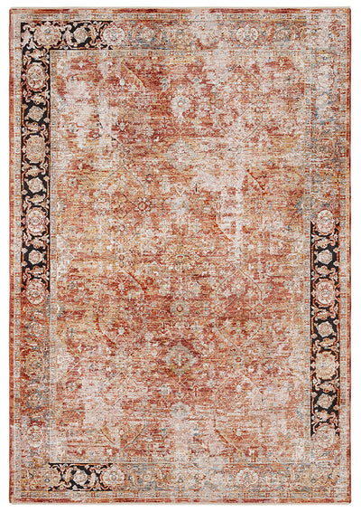 Tappeto Stile Vintage - Caravan Rust - Antiscivolo - Ideale per Soggiorno, Camera da Letto - CarpetLiving