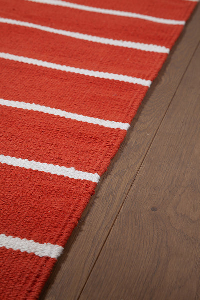 Tappeto in Cotone colore Terra Lavabile in Lavatrice - RIVIERA Terra - Ideale per Bagno e Cucina - CarpetLiving
