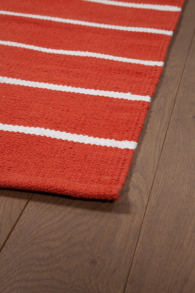 Tappeto in Cotone colore Terra Lavabile in Lavatrice - RIVIERA Terra - Ideale per Bagno e Cucina - CarpetLiving