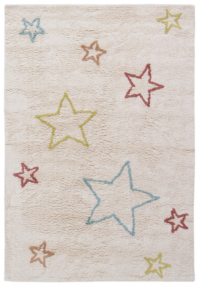 Tappeto Bianco per Bambini in Cotone Lavabile in Lavatrice - Fantasia Cotton 2 - CarpetLiving