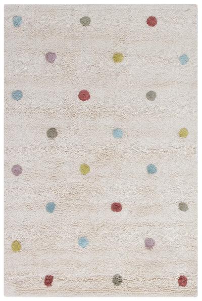 Tappeto Bianco per Bambini in Cotone Lavabile in Lavatrice - Fantasia Cotton - CarpetLiving