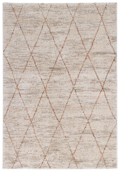 Tappeto stile Berbero - Bianco Rosa - Morbido e Luminoso - Antiscivolo | Ideale per Soggiorno e Camera da Letto - CarpetLiving