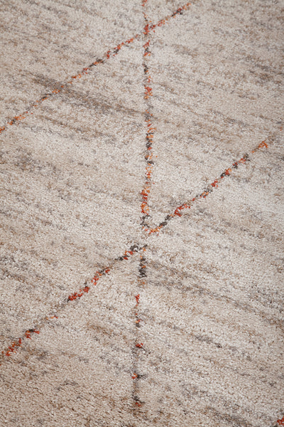 Tappeto stile Berbero - Bianco Rosa - Morbido e Luminoso - Antiscivolo | Ideale per Soggiorno e Camera da Letto - CarpetLiving