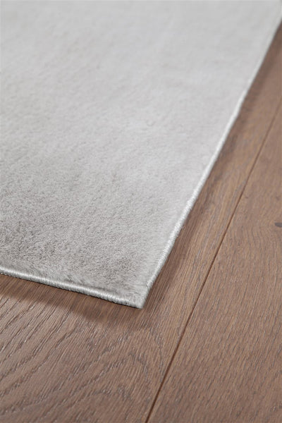 Tappeto Shaggy pelo corto New Touch Grigio Chiaro - Tinta Unita - Moderno, Morbido e Resistente - CarpetLiving