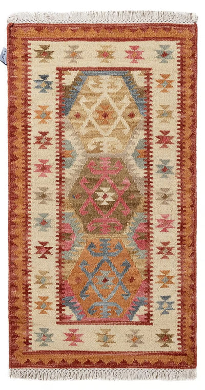 Tappeto Kilim Kaban - stile etnico lana intrecciata a mano - CarpetLiving