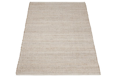 Tappeto Premium DUO WHITE in Iuta e Cotone - Realizzato a mano - CarpetLiving
