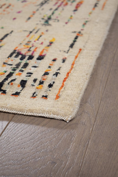 Tappeto Shalimar - Lana e Seta - Fatto a mano - Design Uzbek Artigianale Lusso - Multicolore - CarpetLiving