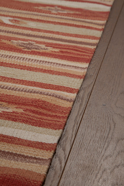 Tappeto Kilim DURRIE E in Cotone - uso Doubleface - Stile Classico Orientale  | Ideale per Bagno e Cucina - CarpetLiving