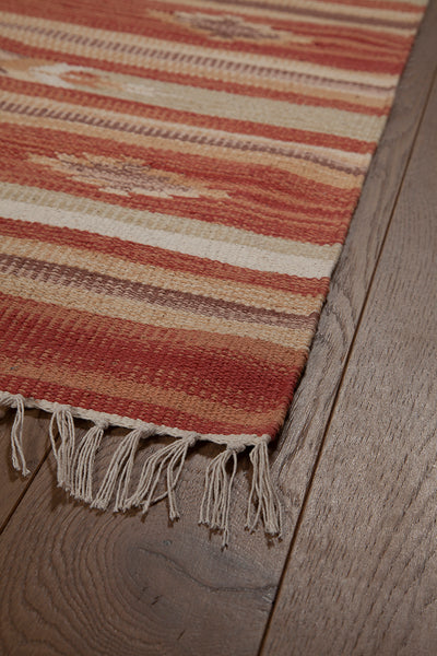 Tappeto Kilim DURRIE E in Cotone - uso Doubleface - Stile Classico Orientale  | Ideale per Bagno e Cucina - CarpetLiving