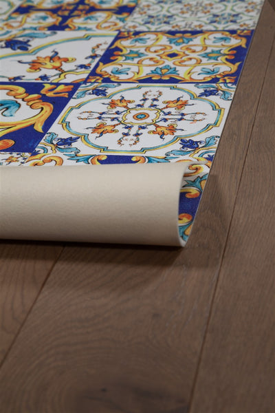 Tappeto per la Cucina in Vinile - Antiscivolo - Made in Italy - VISTA Sicilia A - CarpetLiving