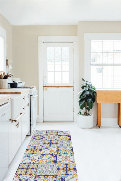 Tappeto per la Cucina in Vinile - Antiscivolo - Made in Italy - VISTA Sicilia A - CarpetLiving