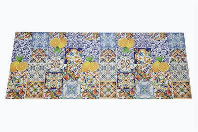Tappeto per la Cucina in Vinile - Antiscivolo - Made in Italy - VISTA Sicilia D - CarpetLiving