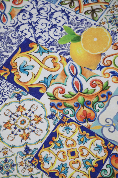 Tappeto per la Cucina in Vinile - Antiscivolo - Made in Italy - VISTA Sicilia D - CarpetLiving
