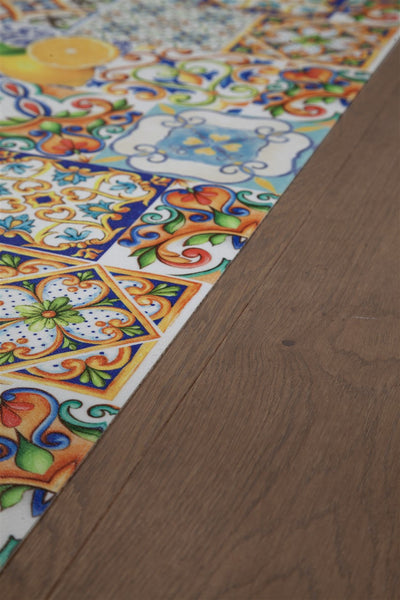 Tappeto per la Cucina in Vinile - Antiscivolo - Made in Italy - VISTA Sicilia D - CarpetLiving