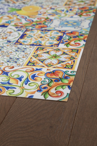 Tappeto per la Cucina in Vinile - Antiscivolo - Made in Italy - VISTA Sicilia D - CarpetLiving