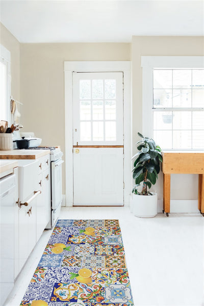 Tappeto per la Cucina in Vinile - Antiscivolo - Made in Italy - VISTA Sicilia D - CarpetLiving