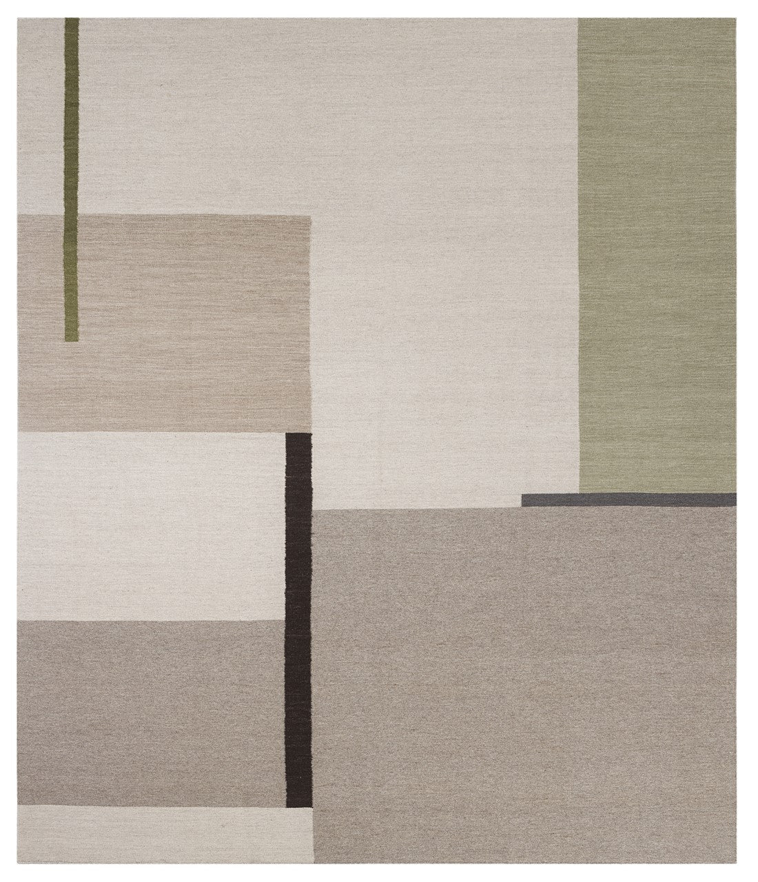 Tappeto Walter A 02/H – Design Geometrico Naturale in Lana