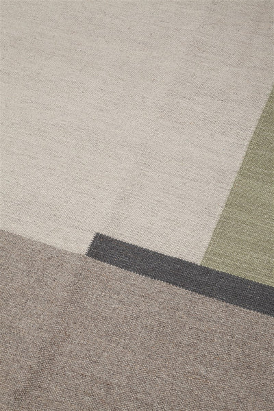 Tappeto Kilim Moderno Walter Multicolore – Lana 100%, Design Geometrico - CarpetLiving