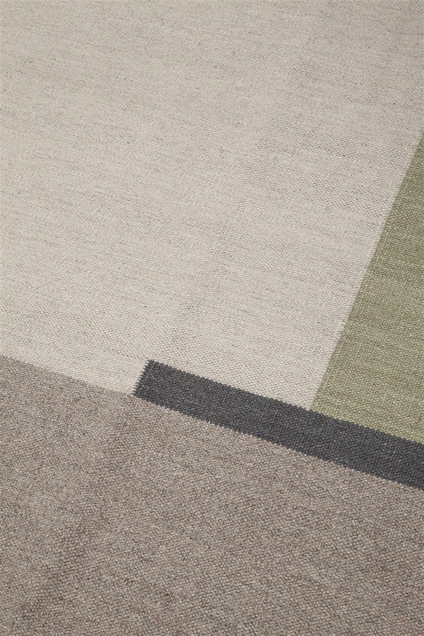 Tappeto Walter A 02/H – Design Geometrico Naturale in Lana