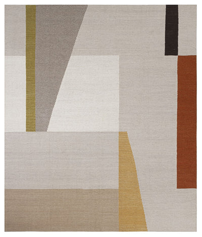 Tappeto Kilim Moderno Walter Multicolore – Lana 100%, Design Geometrico - CarpetLiving