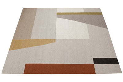 Tappeto Kilim Moderno Walter Multicolore – Lana 100%, Design Geometrico - CarpetLiving