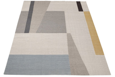 Tappeto Kilim Moderno Walter Multicolore – Lana 100%, Design Geometrico - CarpetLiving