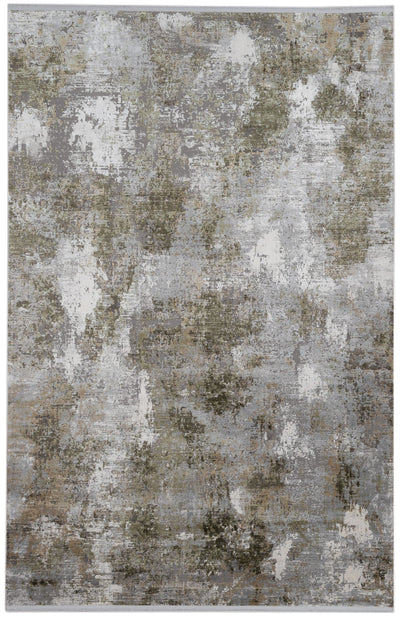 Tappeto Moderno Premium - KENNEDY L BEIGE-DARK GREEN - Beige Verde - Design Contemporaneo - CarpetLiving