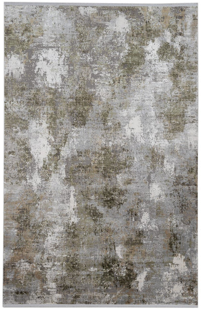Tappeto Moderno Premium - KENNEDY L BEIGE-DARK GREEN - Beige Verde - Design Contemporaneo - CarpetLiving