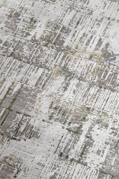 Tappeto Moderno Premium - KENNEDY I CREAM DARK GREEN - Crema Verde - Design Contemporaneo