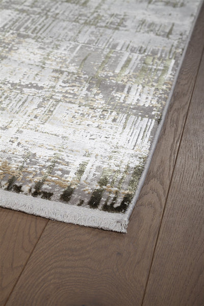Tappeto Moderno Premium - KENNEDY I CREAM DARK GREEN - Crema Verde - Design Contemporaneo - CarpetLiving