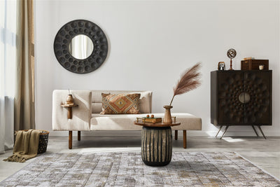 Tappeto Moderno Premium - KENNEDY I CREAM DARK GREEN - Crema Verde - Design Contemporaneo - CarpetLiving