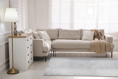 Tappeto Shaggy DEBBY Grigio - Morbido e Resistente - Ideale per Soggiorno e Camera da Letto - CarpetLiving