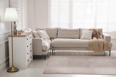 Tappeto Shaggy DEBBY Cipria - Morbido e Resistente - Ideale per Soggiorno e Camera da Letto - CarpetLiving