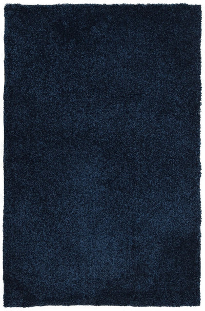 Tappeto Shaggy DEBBY Blu - Morbido e Resistente - Ideale per Soggiorno e Camera da Letto - CarpetLiving