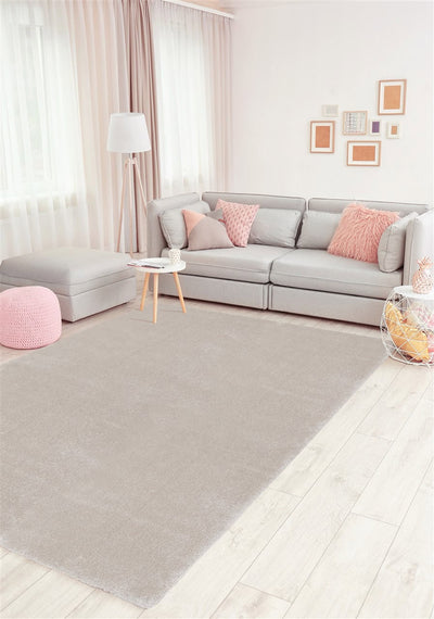 Tappeto Shaggy DEBBY Comfort Grigio chiaro - Morbido e Resistente - Ideale per Soggiorno e Camera da Letto - CarpetLiving