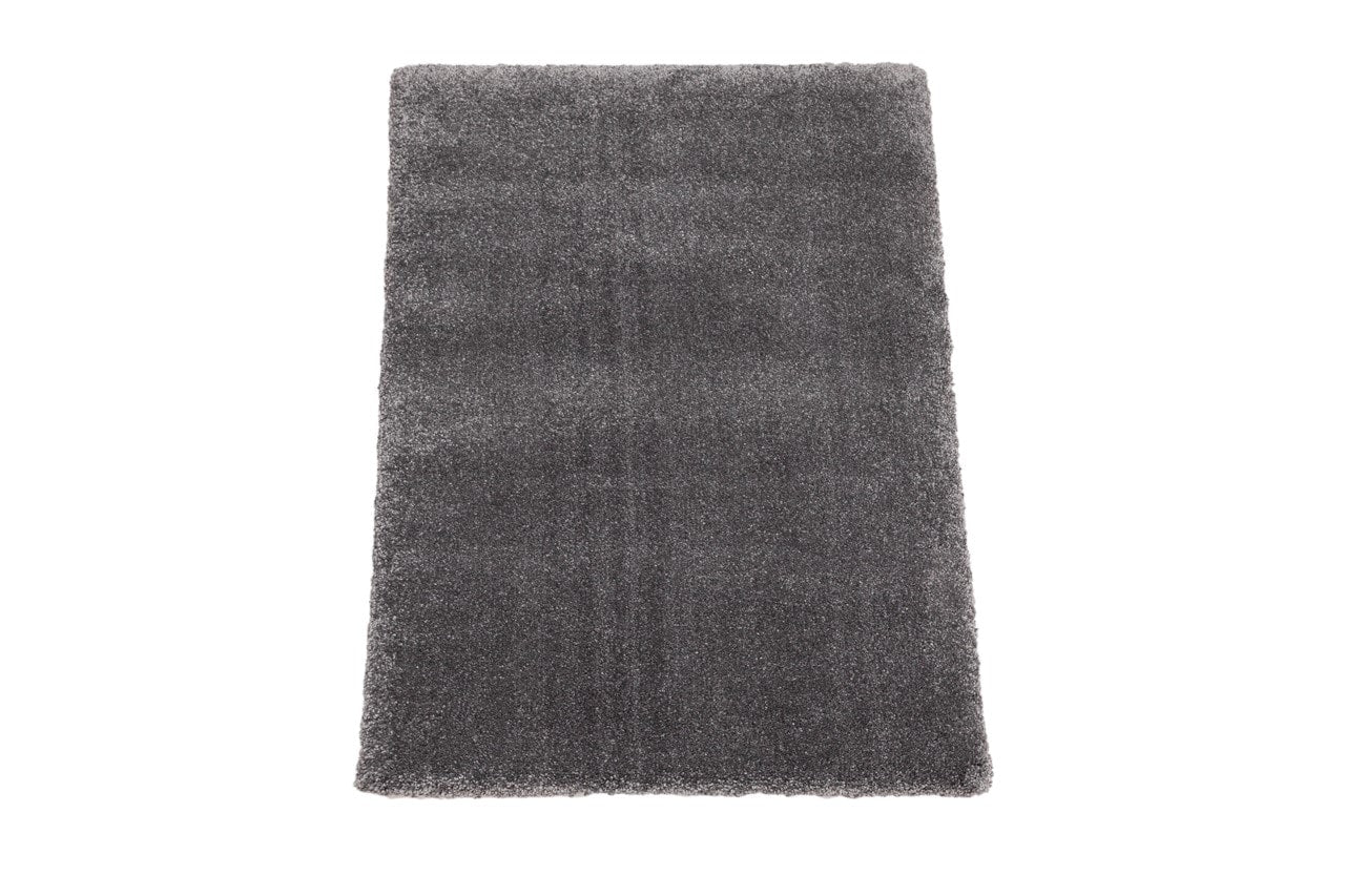 Tappeto Shaggy DEBBY Comfort Grigio scuro - Morbido e Resistente - Ideale per Soggiorno e Camera da Letto
