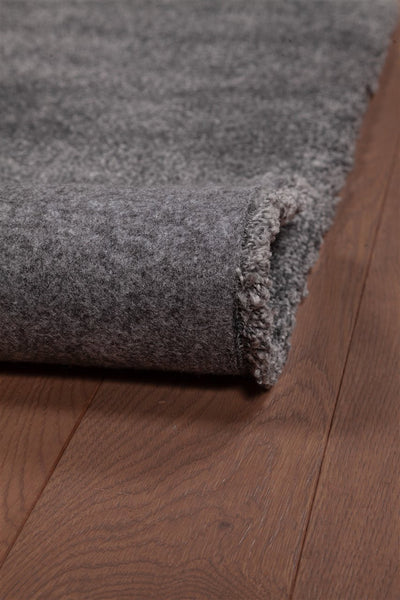 Tappeto Shaggy DEBBY Comfort Grigio scuro - Morbido e Resistente - Ideale per Soggiorno e Camera da Letto - CarpetLiving