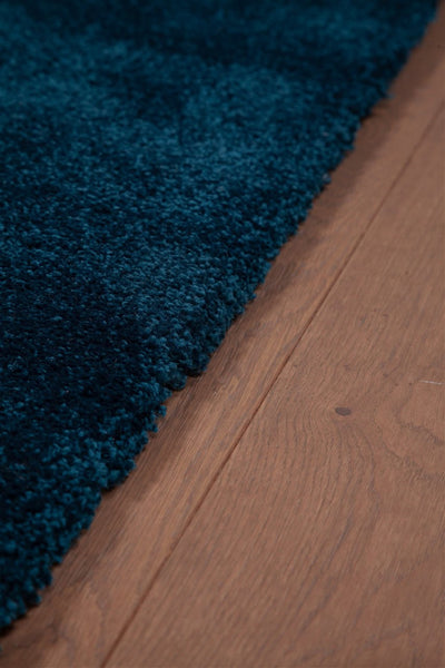 Tappeto Shaggy DEBBY Comfort Blu - Morbido e Resistente - Ideale per Soggiorno e Camera da Letto - CarpetLiving