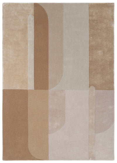 Tappeto Sherbrooke 01 Beige Design Geometrico Tibetano - CarpetLiving