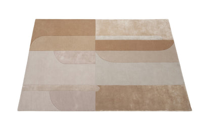 Tappeto Sherbrooke 01 Beige Design Geometrico Tibetano - CarpetLiving