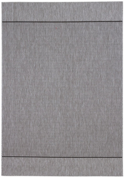 Tappeto da Esterno Premium - ARIA  - Indoor/Outdoor - Grigio Nero | Ideale per Terrazze, Balconi, Patio, Verande - CarpetLiving