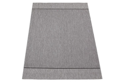 Tappeto da Esterno Premium - ARIA  - Indoor/Outdoor - Grigio Nero | Ideale per Terrazze, Balconi, Patio, Verande - CarpetLiving