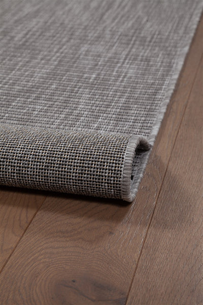 Tappeto da Esterno Premium - ARIA  - Indoor/Outdoor - Grigio Nero | Ideale per Terrazze, Balconi, Patio, Verande - CarpetLiving