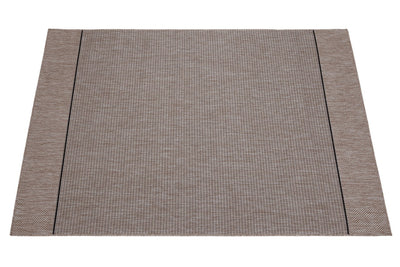 Tappeto da Esterno Premium - ARIA  - Indoor/Outdoor - Beige Nero | Ideale per Terrazze, Balconi, Patio, Verande - CarpetLiving