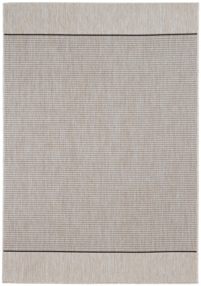 Tappeto da Esterno Premium - ARIA  - Indoor/Outdoor - Vaniglia Black | Ideale per Terrazze, Balconi, Patio, Verande - CarpetLiving