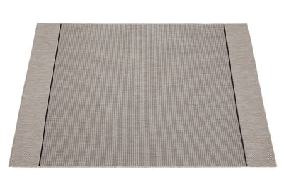 Tappeto da Esterno Premium - ARIA  - Indoor/Outdoor - Vaniglia Black | Ideale per Terrazze, Balconi, Patio, Verande - CarpetLiving