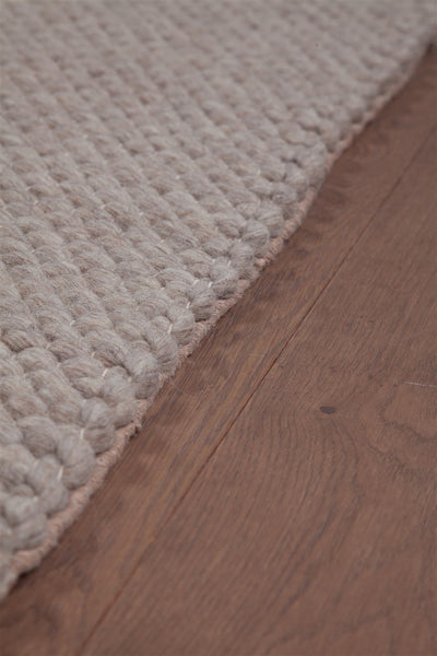 Tappeto Moderno NAIVE in Lana Beige - Tinta Unita - Realizzato a mano - 230x160cm - CarpetLiving
